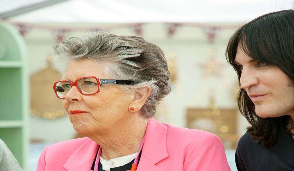 The Great British Bake Off jury Prue Leith, Noel Fielding