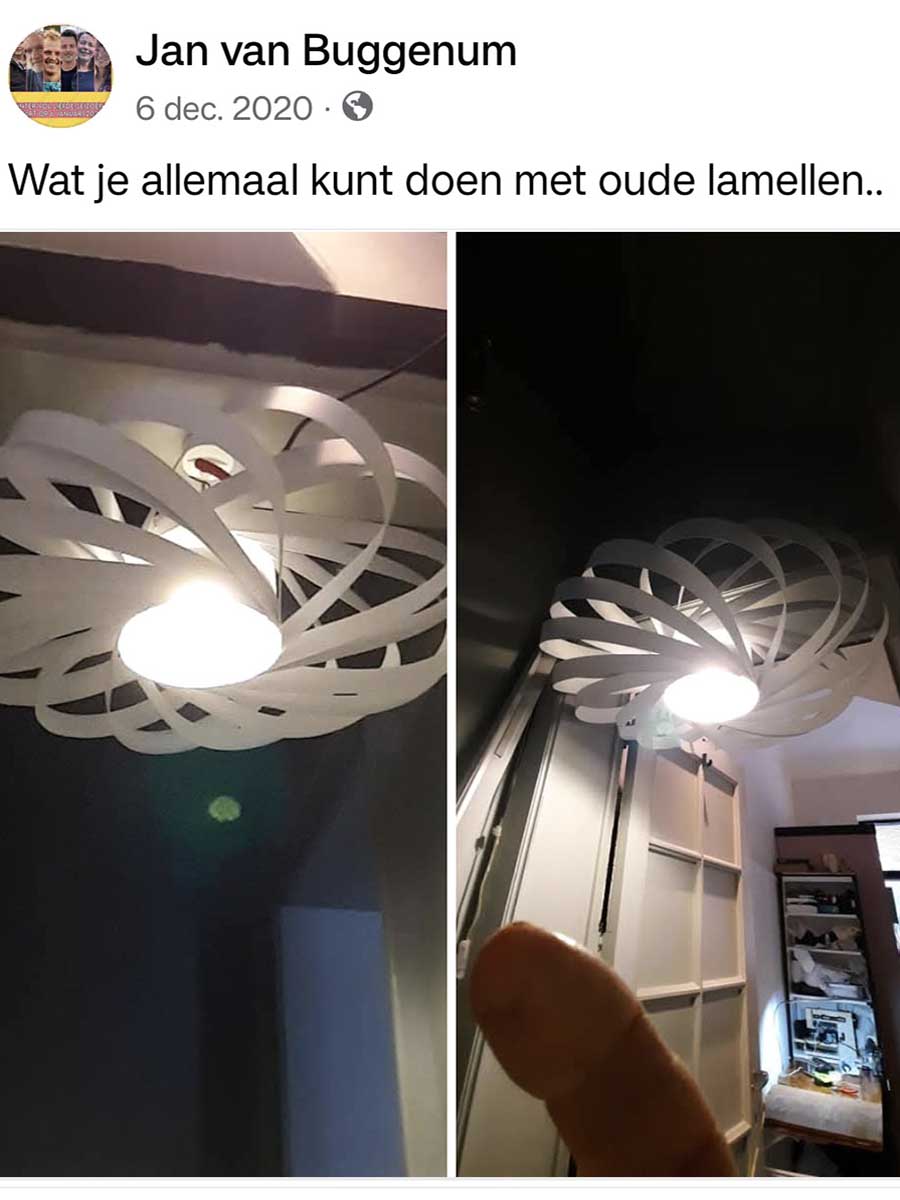 Lamp met vinger (Jan van Buggenum uit Winter Vol Liefde)